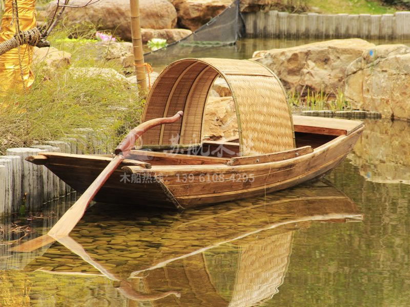 江南古镇传统乌篷船 中国古风摄影船
