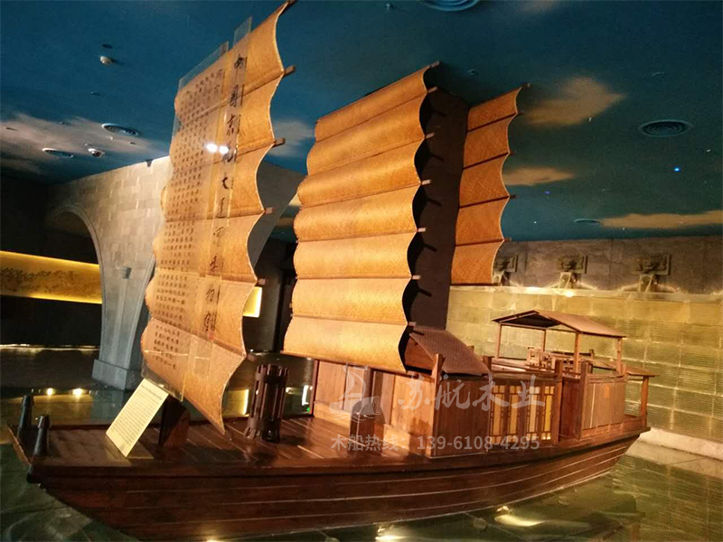 展览船模大型古典实木帆船 室内装饰户外景观木船